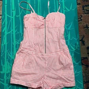Never worn pink and white romper from H&M